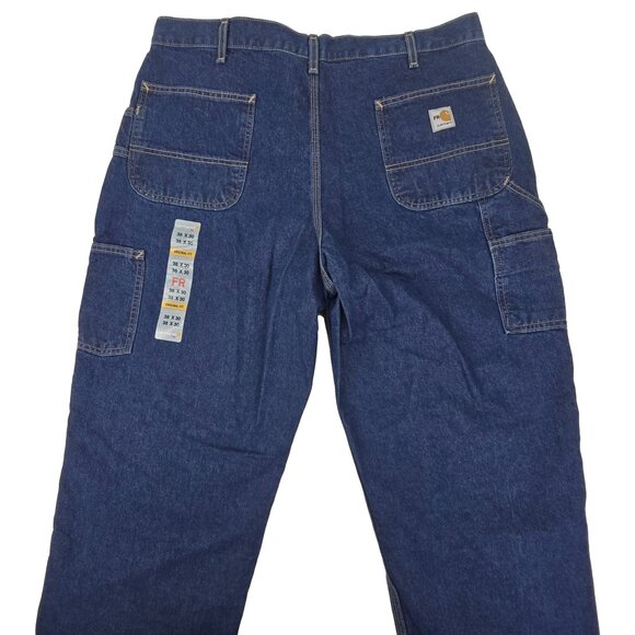 Carhartt FR Jeans Men's 38x30 Workwear Flame Resistant Work Pants FRB13-DNM NEW - Picture 4 of 10